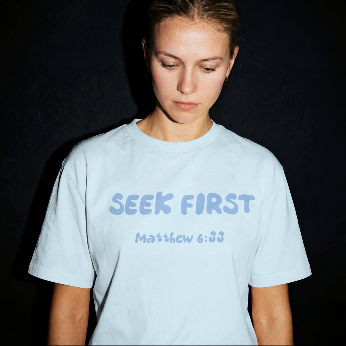 Seek First Matthew 6:33 T-Shirt — "Kingdom Over Culture" Christian Faith Tee